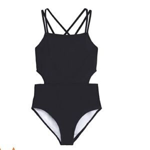 NWT Kanu Surf Girls Beach Girl Sport Cut-Out one Piece Swimsuit size 12